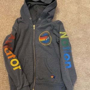 Kids aviatornation sweatshirt charcoal